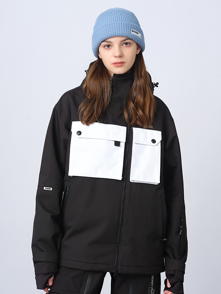 XwXwSeui Men Women  Limited Edition Hood Snow Jacket