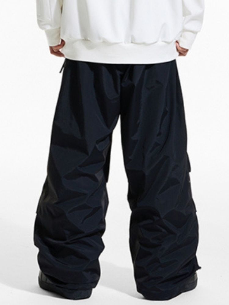 XwXwSeui Men Women 3L Fleeced Baggy Ski Pants