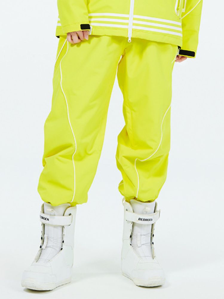 XwXwSeui Men Women Lines Insulated Ski Pants