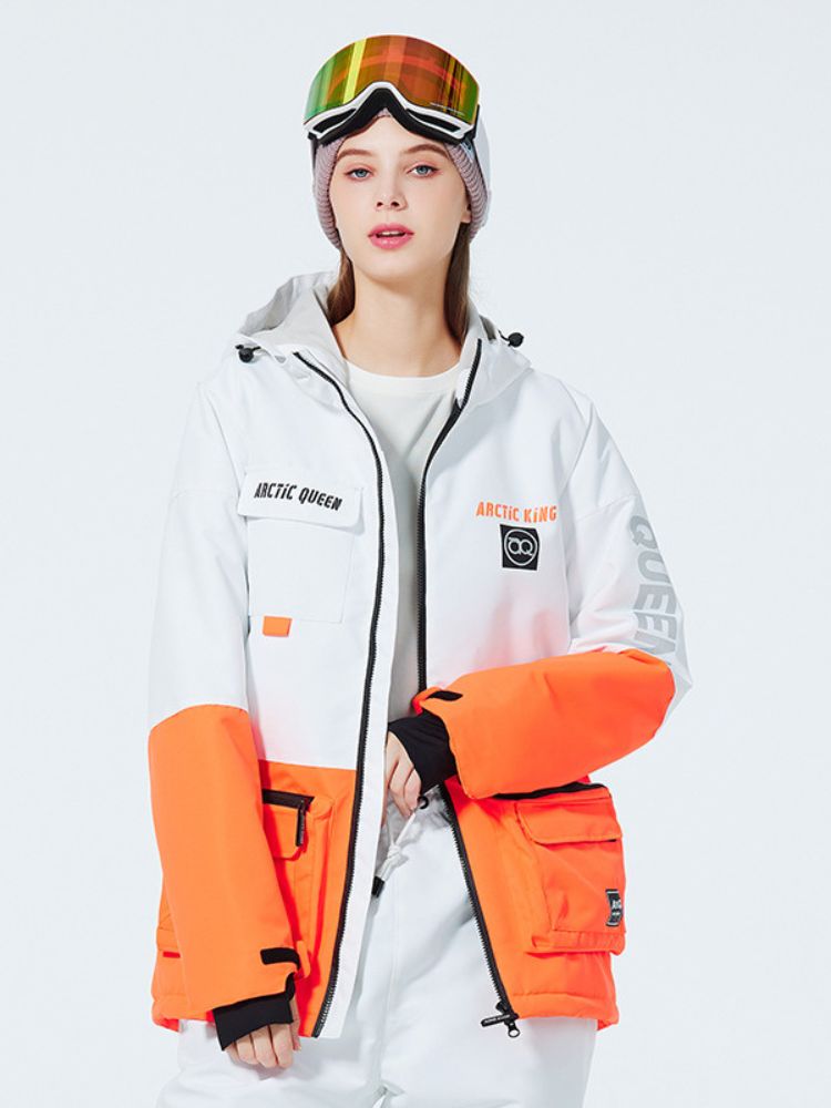 XwXwSeui Men Women Windproof Hooded Snow Jacket