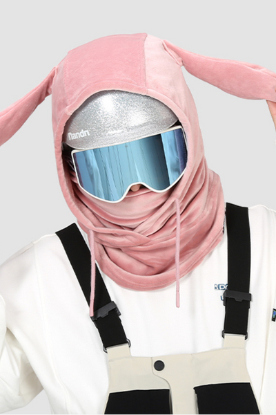 XwXwSeui Men Women Insulated Animal Snow Helmet Hood