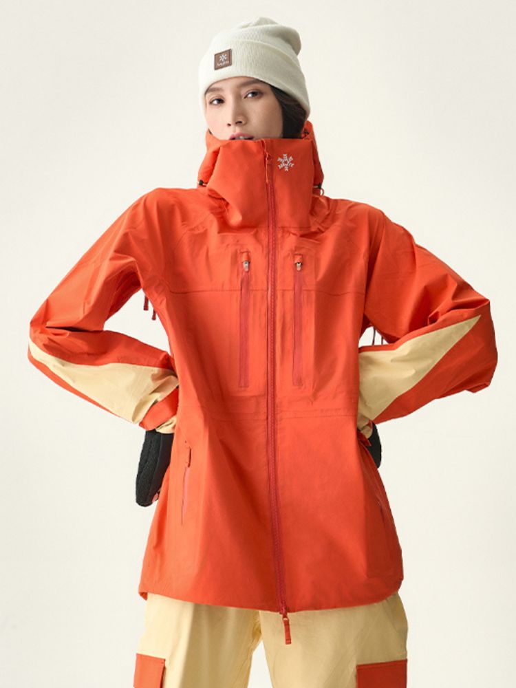 XwXwSeui Men Women 3L Shell Snow Jacket