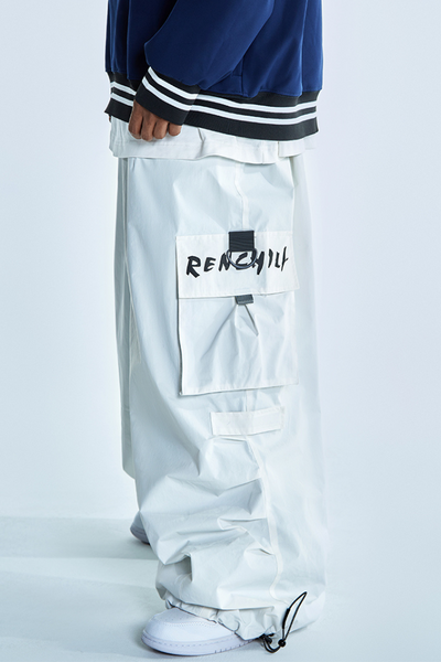 XwXwSeui Women Men Loose Hip Hop Trend Thin velvet Ski Pants