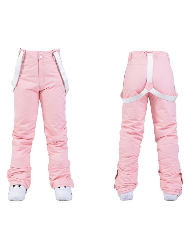 XwXwSeui Men Women Hooded Insulated Snow Suits-Pink Series