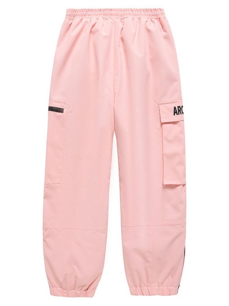 XwXwSeui Men Women Waterproof Insulated Snow Suits-Pink Series