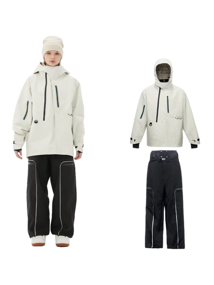 XwXwSeui Men Women 3L Shell Snow Suits