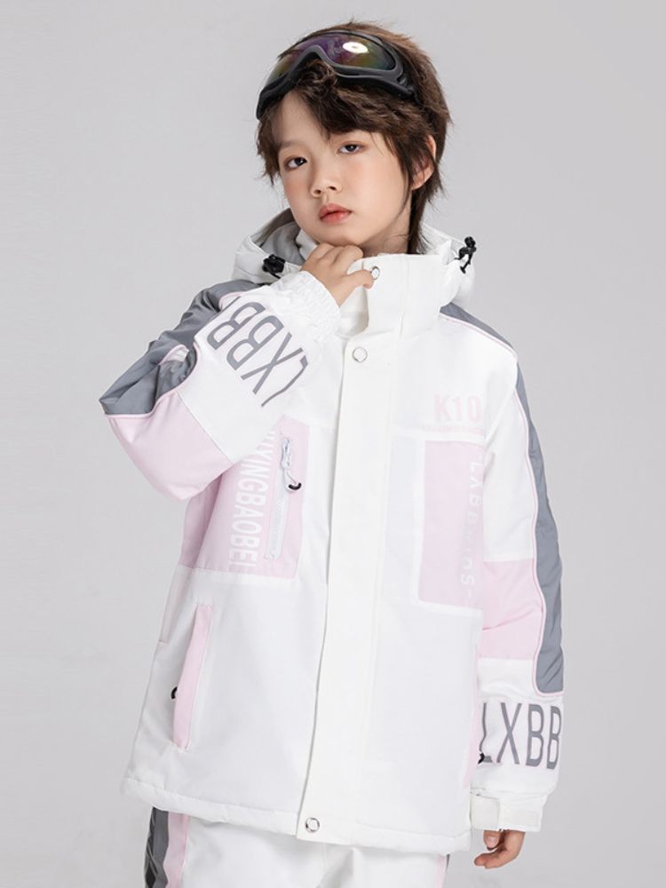 XwXwSeui Kids Reflective Insulated Snow Jacket