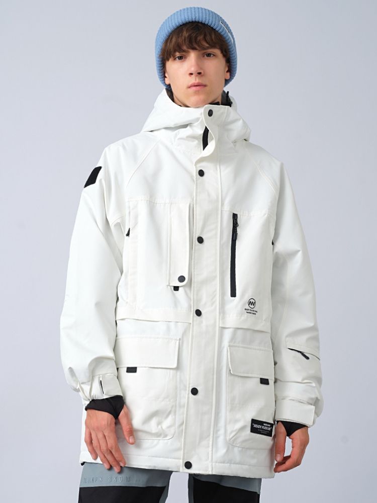 XwXwSeui Men Women Candy Color Hooded Snow Jacket