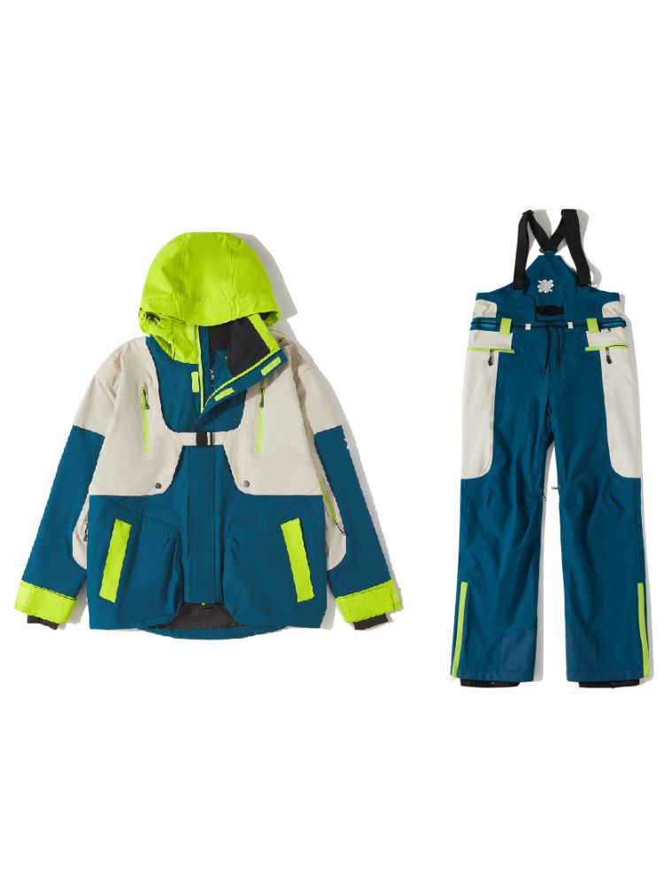 XwXwSeui Men Women Outdoor Insulated Snow Suits