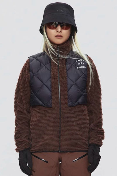 XwXwSeui Men Women Fleece Snow Jacket