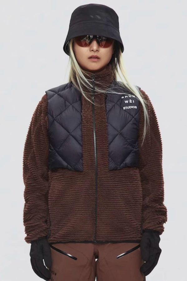 XwXwSeui Men Women Fleece Snow Jacket