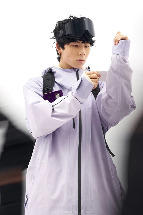 XwXwSeui Men Women Insulated Hooded Snow Jacket