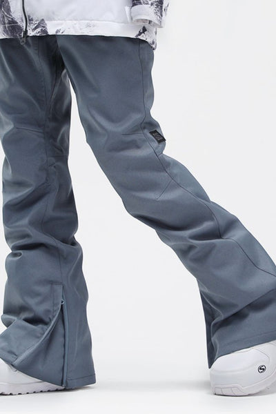 XwXwSeui Women Fleeced Slim Waterproof Chic Snowboarding Pants