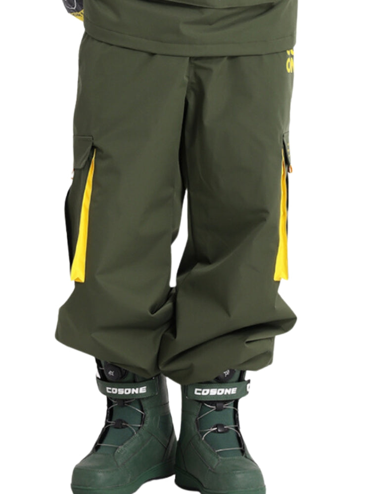 XwXwSeui Men Women Loose Insulated Ski Pants