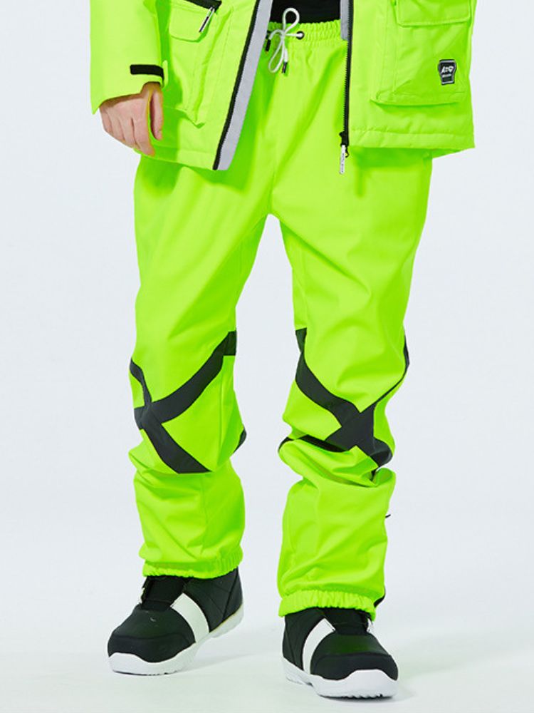 XwXwSeui Men Women Reflective Loose Ski Pants