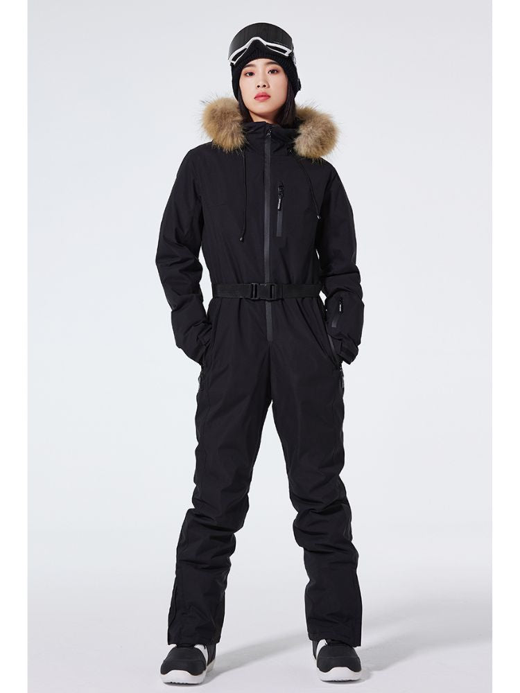 XwXwSeui Men Women Insulated Hood Ski Jumpsuits