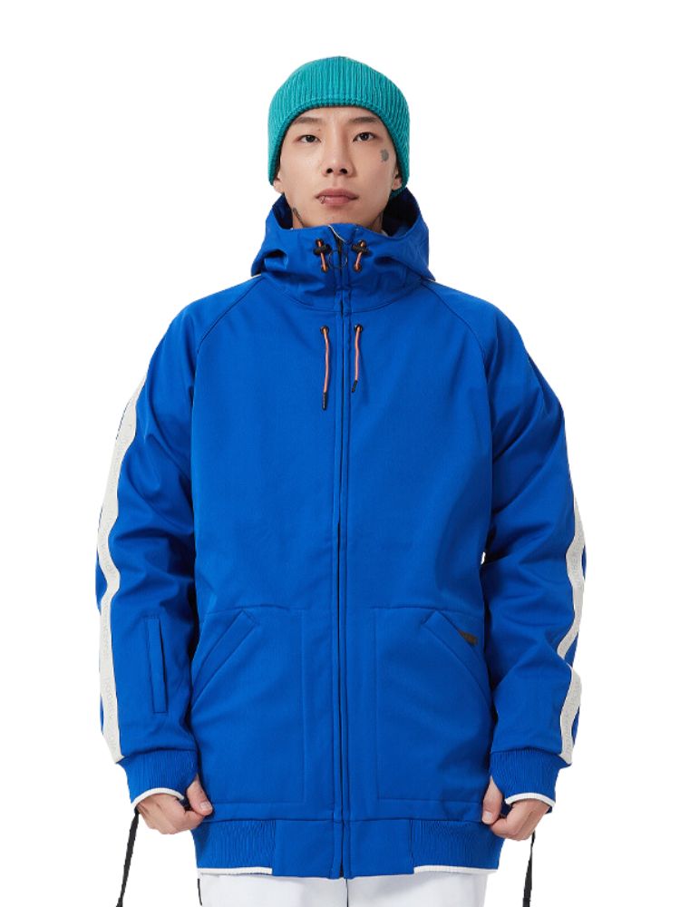 XwXwSeui Men Women Fleece Hooded Snow Jacket