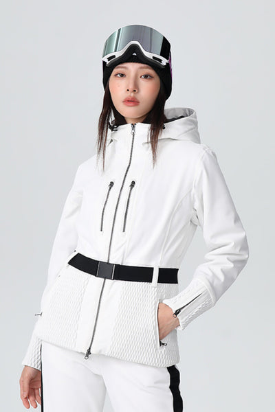 XwXwSeui Womens Mens Fleeced New Lady Buckle Hooded Outddoor Slim Skiing Jackets