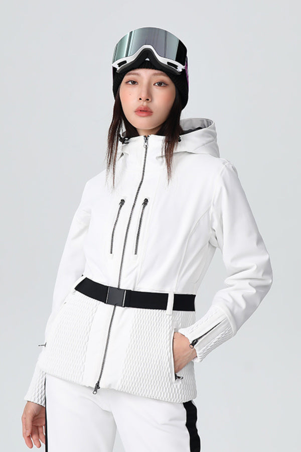 XwXwSeui Womens Mens Fleeced New Lady Buckle Hooded Outddoor Slim Skiing Jackets