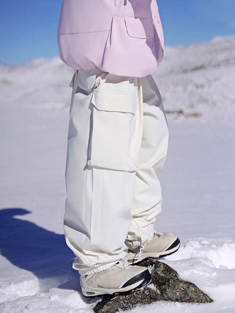 XwXwSeui Men Women 3L Shell Baggy Ski Pants