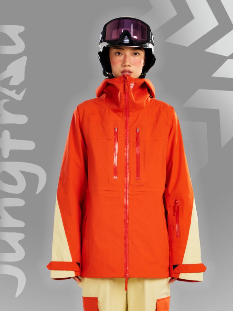 XwXwSeui Men Women 3L Shell Snow Jacket