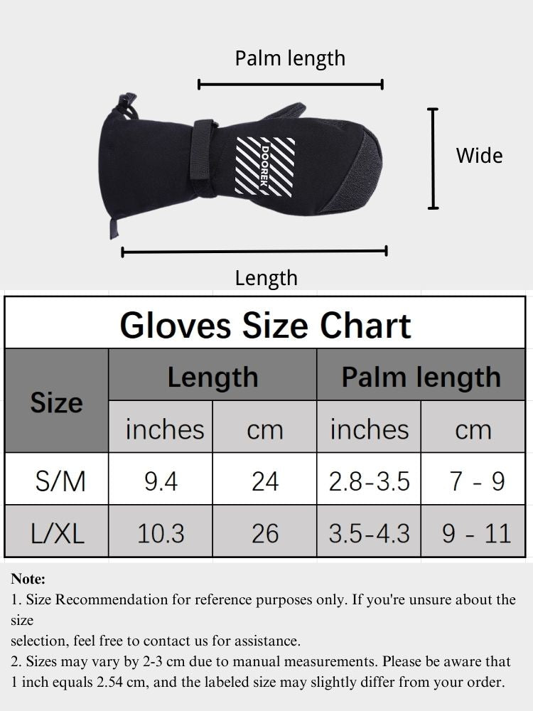 XwXwSeui Men Women Long Insulated Snow Mittens