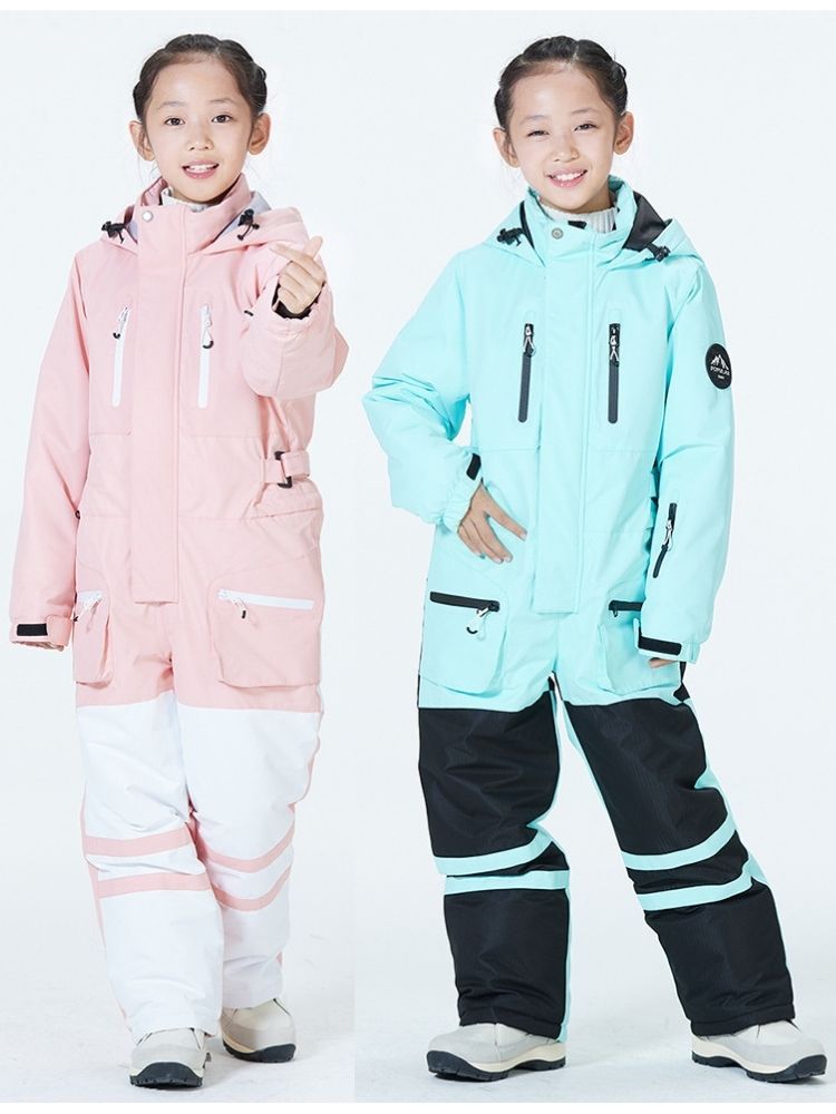 XwXwSeui Kids Insulated Breathable Ski Jumpsuit