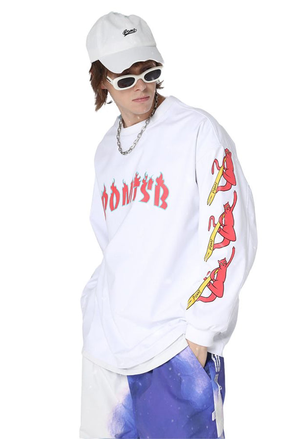 XwXwSeui Men Women 3L Street Style Baggy Ski Sweatshirt
