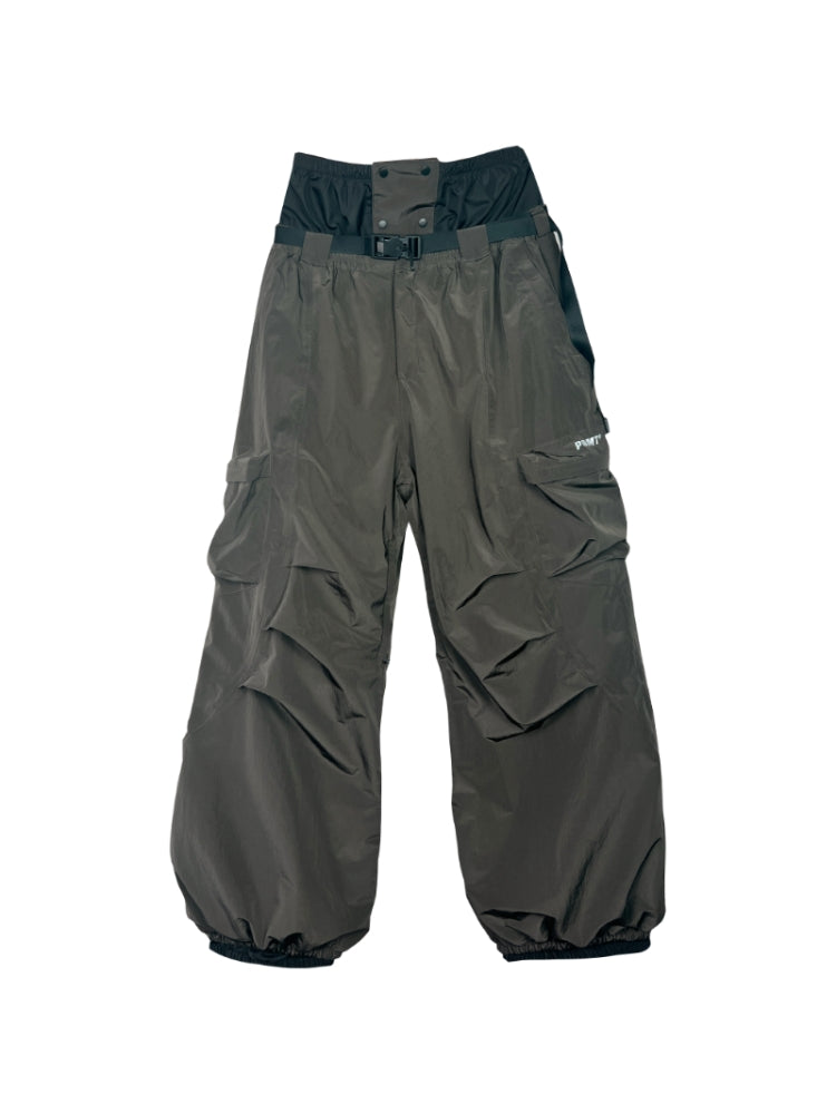 XwXwSeui Men Women Baggy Cargo Ski Pants