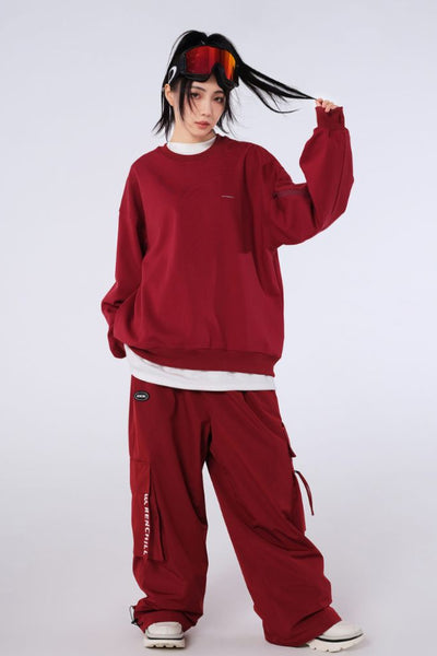 XwXwSeui Men Women Loose Style Trendy Hip-Hop Ski Suits