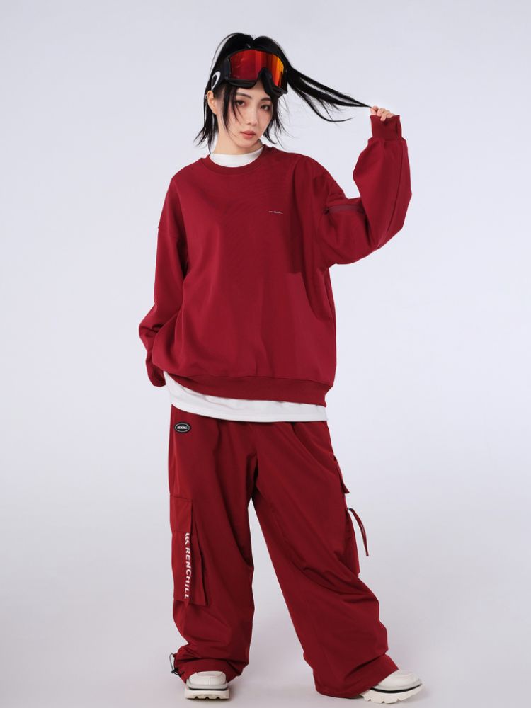 XwXwSeui Men Women Loose Style Trendy Hip-Hop Ski Suits