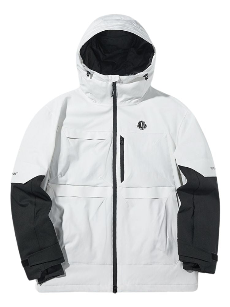 XwXwSeui Men Women Colorblock Insulated Snow Jacket