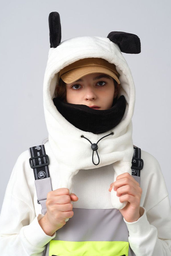 XwXwSeui Men Women Jumping Ear Snow Helmet Hood