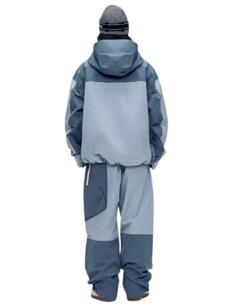 XwXwSeui Men Women 3L Colorblock Shell Snow Suits