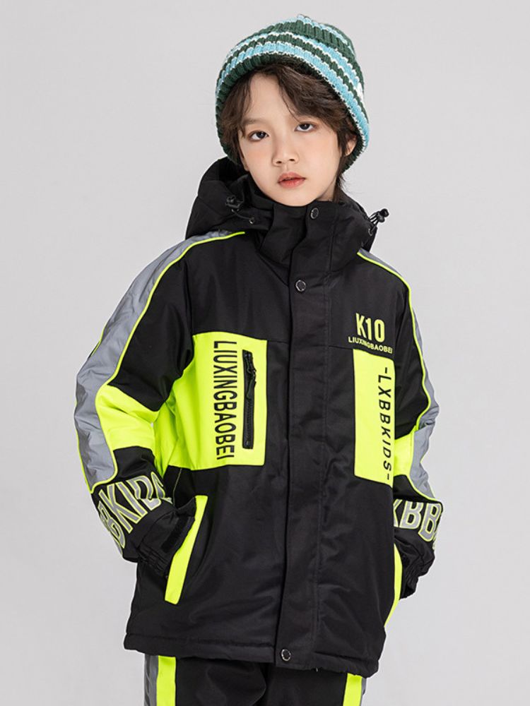 XwXwSeui Kids Reflective Insulated Snow Jacket