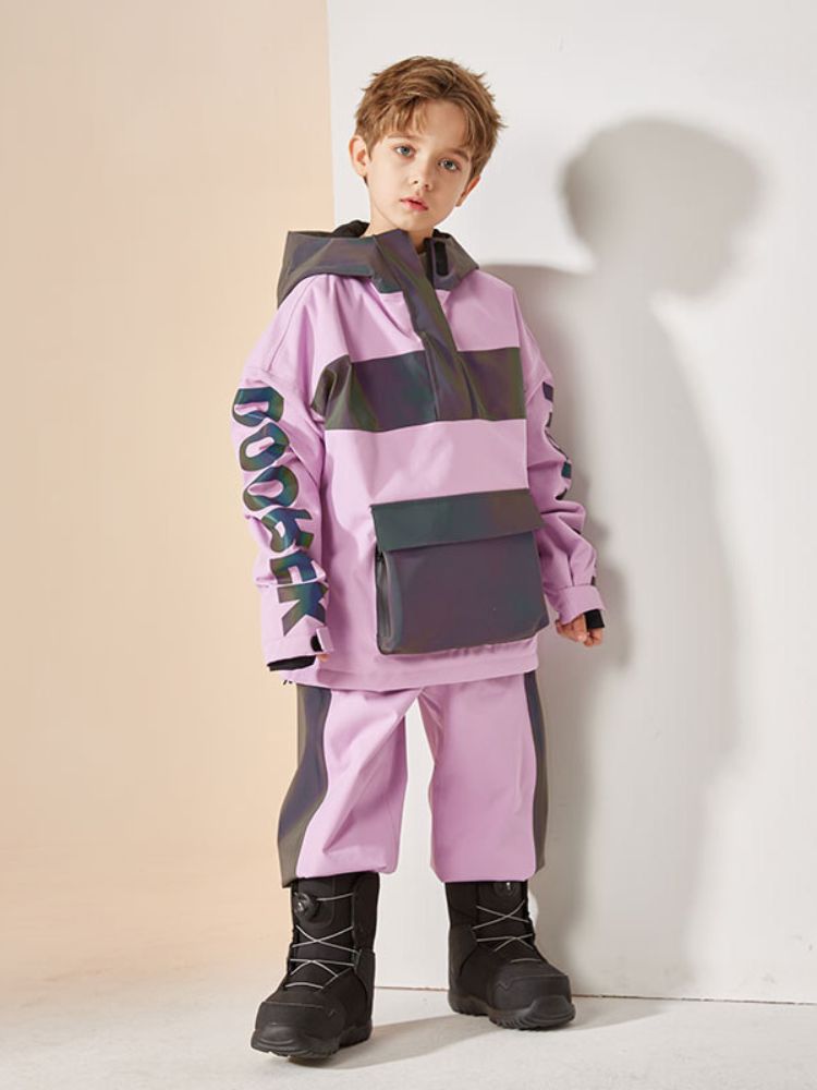 XwXwSeui Kids Reflective Outdoor Insulated Snow Suits