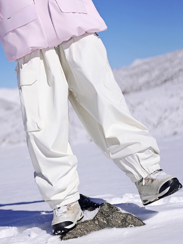 XwXwSeui Men Women 3L Shell Baggy Ski Pants