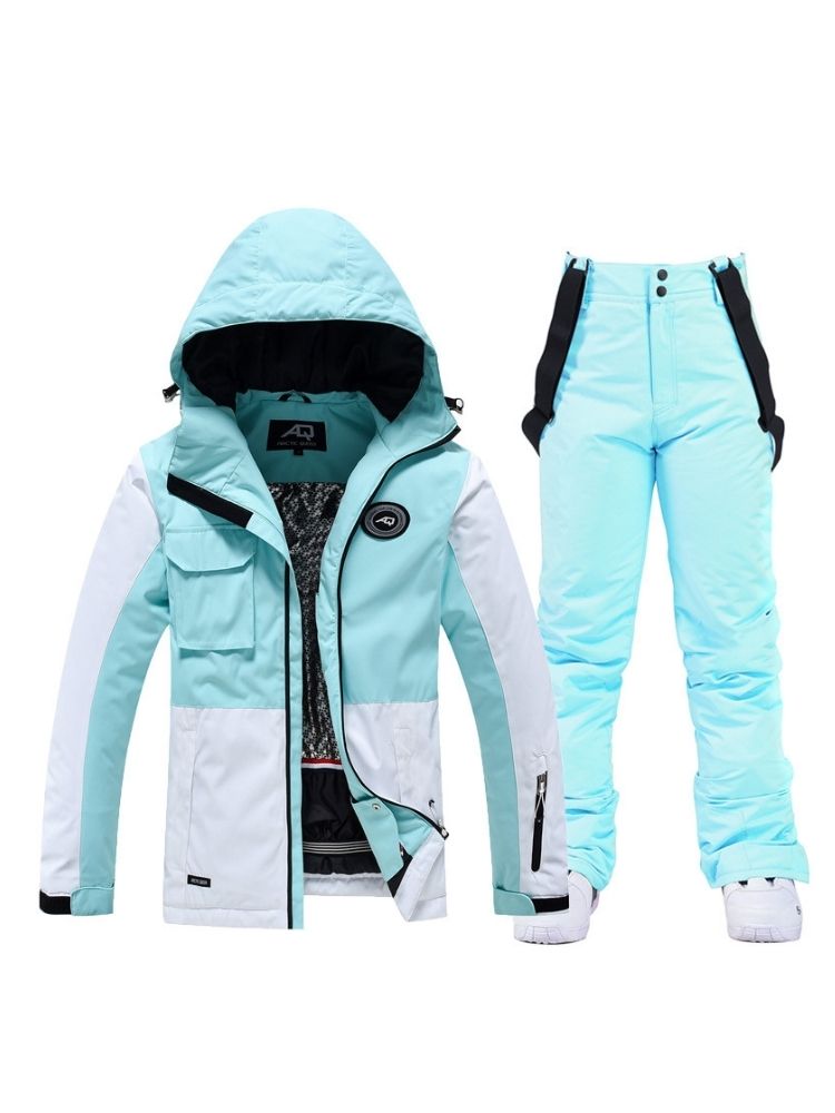 XwXwSeui Men Women Hiker Windproof Snow Suits-Blue Series