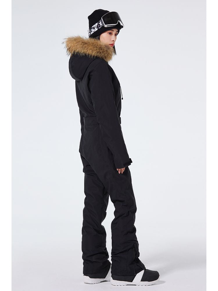 XwXwSeui Men Women Insulated Hood Ski Jumpsuits