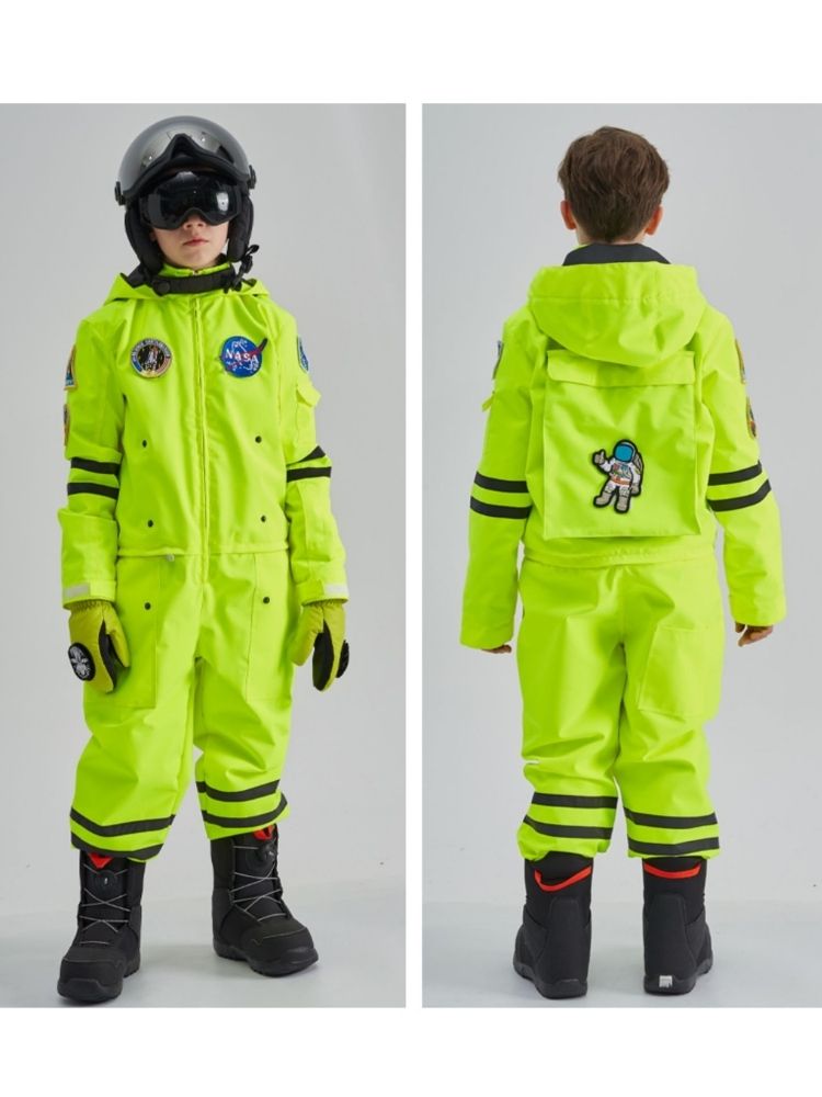 XwXwSeui Kids Insulated NASA Space Ski Jumpsuit