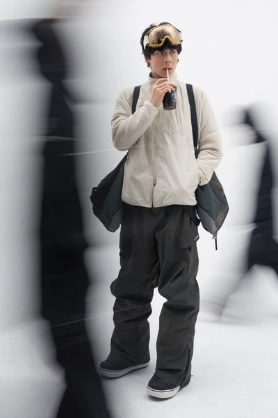 XwXwSeui Men Women Loose Insulated Ski Pants