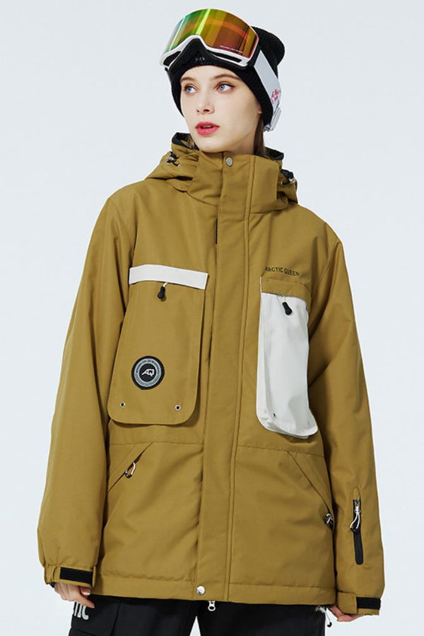 XwXwSeui Men Women Waterproof Insulated Snow Jacket