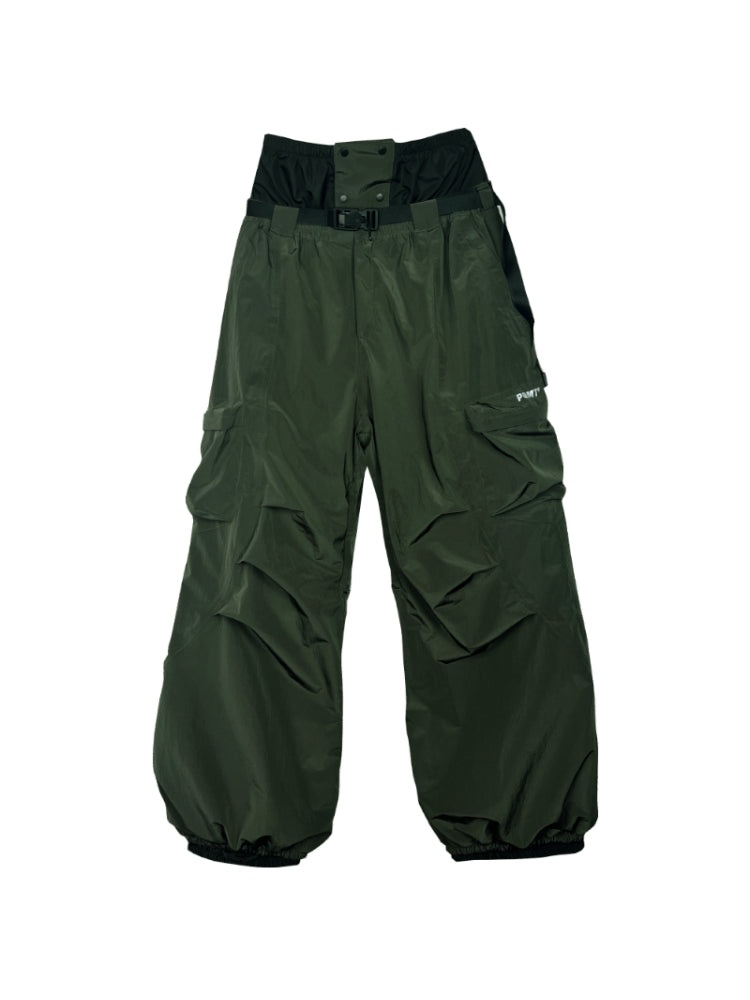 XwXwSeui Men Women Baggy Cargo Ski Pants