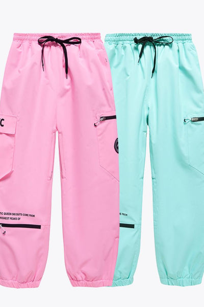 XwXwSeui Men Women Shell Oversize Ski Pants