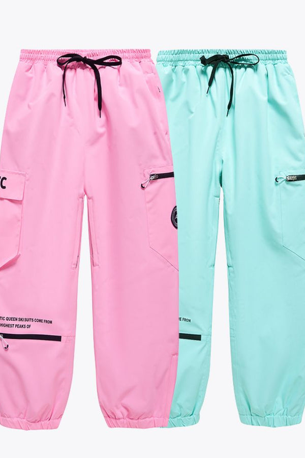 XwXwSeui Men Women Shell Oversize Ski Pants