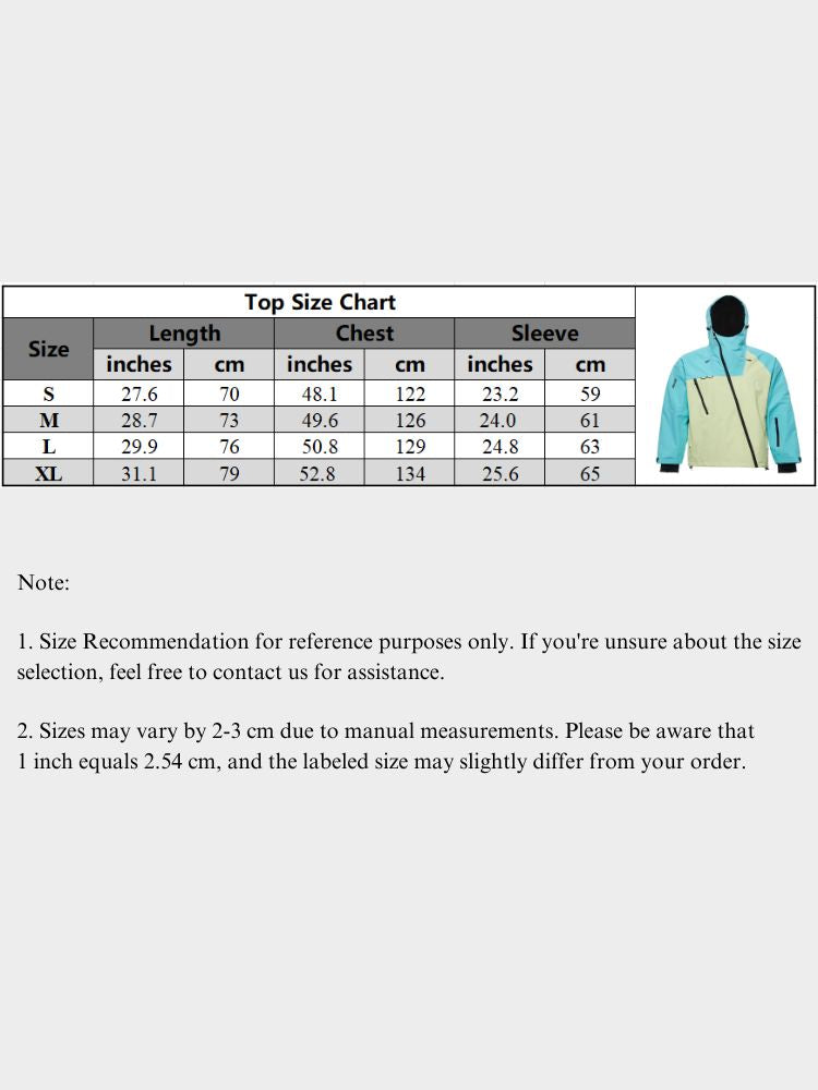 XwXwSeui Men Women 3L Shell Freestyle Snow Jacket