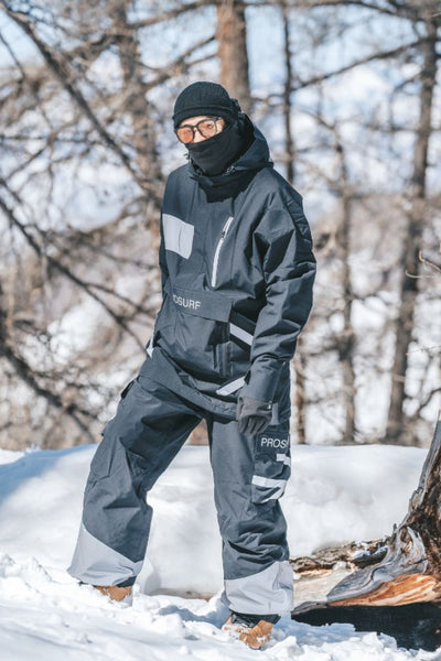 XwXwSeui Men Women Reflective Insulated Snow Suits